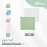 Set 2 khăn quấn đa năng muslin Bubaby