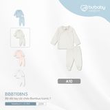 Bộ dài tay cài chéo Bambus Iconic 1 Bubaby