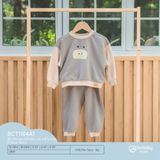 Bộ dài tay Cổ tròn vai trễ Túi ốp Friend Terry Bubaby BCT1104A1.03YG80