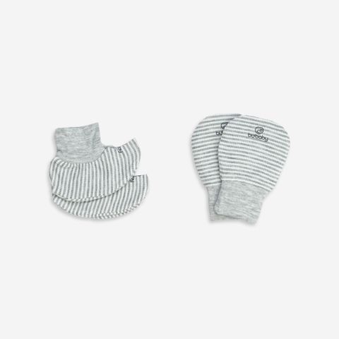 Bao tay bao chân Siro Bubaby - Kẻ blue nhạt C45 - Freesize