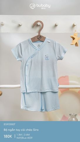 Bộ ngắn tay cài chéo Siro Bubaby BSR130807.06MK69