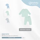 Bộ dài tay cài lệch túi ốp Bambus Bubaby BBB110701.0NBA01