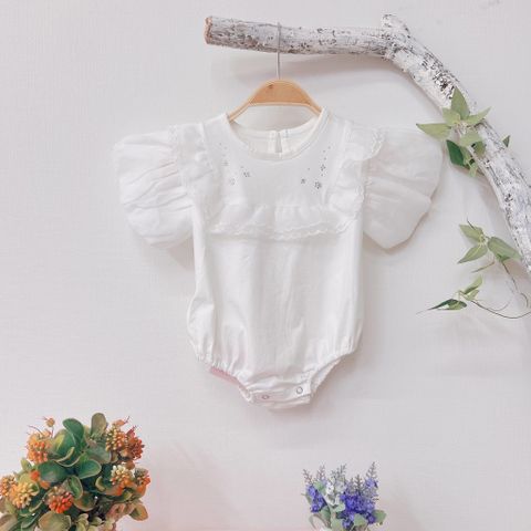 Body bông đính cườm Laciana - Trắng - 6-9m