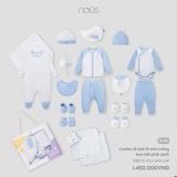 Combo đi sinh 19 món trắng họa tiết phối xanh NB Nous NB1S25-GS2-M01-OW-NB