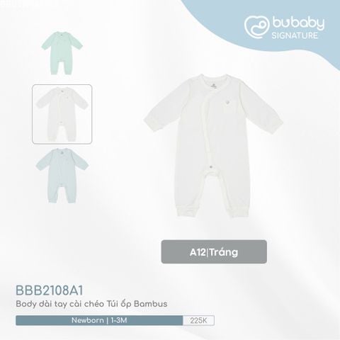 Body dài tay cài chéo Túi ốp Bambus 2108A1 Bubaby