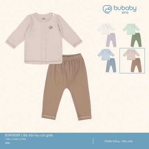 Bộ dài tay cài giữa Bubaby BSR110207.06M35A