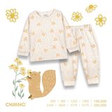 Bộ dài tay Chaang cúc vai