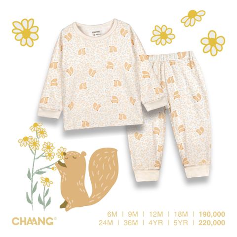 Bộ dài tay Chaang cúc vai