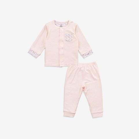 Bộ dài tay cài giữa Bambus Bubaby