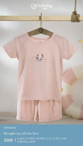 Bộ ngắn tay cổ tròn Siro Bubaby BSR130406.03YK70
