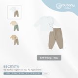 Bộ dài tay raglan cài sau Túi ngực Dona Bubaby
