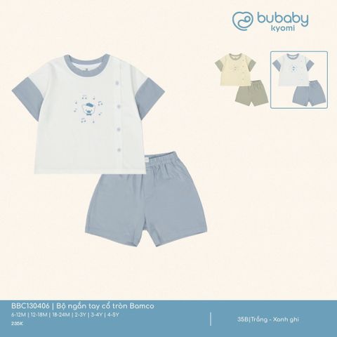 Bộ ngắn tay cổ tròn Bamco Bubaby BBC130406.03Y35B