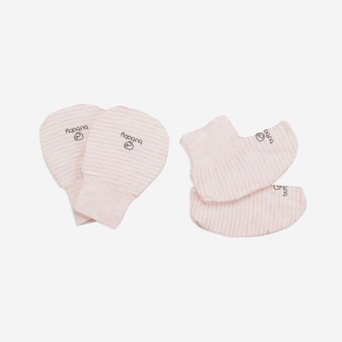 Bao tay bao chân Siro Bubaby - Kẻ blue nhạt C45 - Freesize