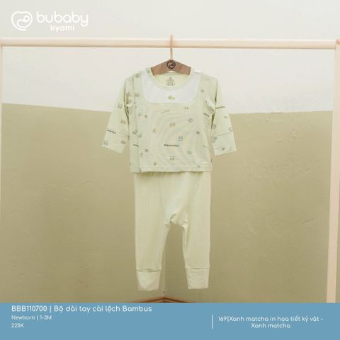 Bộ dài tay cài lệch Bambus Bubaby BBB110700.M13I69