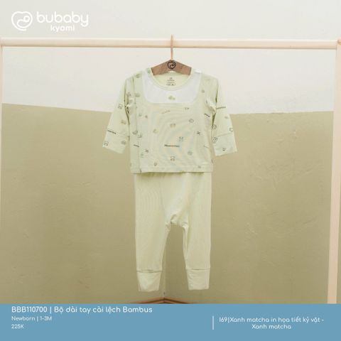 Bộ dài tay cài lệch Bambus Bubaby BBB110700.M13I69