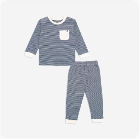 Bộ dài tay cài vai Bamco Bubaby