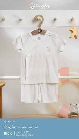 Bộ ngắn tay cài chéo Siro Bubaby BSR130807.06MK69