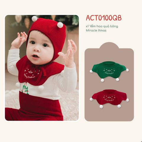 Yếm hoa Quả bông Miracle Xmas Bubaby ACT0100QB.FREA49