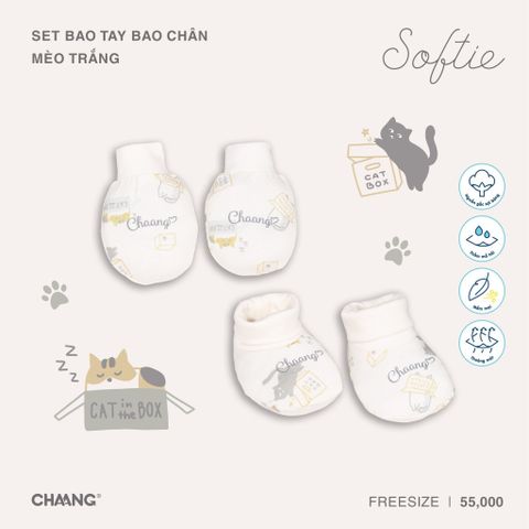 Bao tay bao chân Chaang - mèo cam - Freesize