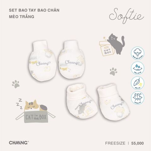 Bao tay bao chân Chaang - mèo cam - Freesize