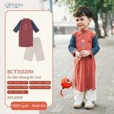 Áo dài nhung bé trai Bubaby BCT313200.03YI66