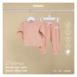 Bộ dài tay cúc chéo Chaang Music - Hồng - 0-3m