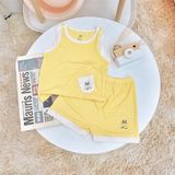 Bộ ba lỗ Little Love vải tăm