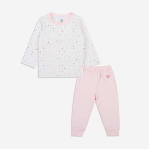 Bộ dài tay cài vai Bambus Harmony Bubaby