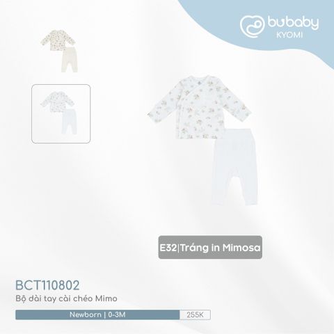 Bộ dài tay cài chéo Mimo 110802 Bubaby