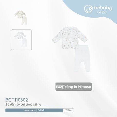 Bộ dài tay cài chéo Mimo 110802 Bubaby