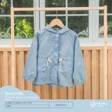 Áo khoác gió dài tay khóa giữa Winie Bubaby BWI311100.M24C98