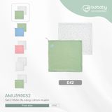 Set 2 khăn quấn đa năng muslin Bubaby