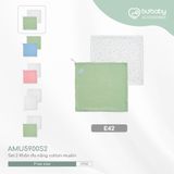 Set 2 khăn quấn đa năng muslin Bubaby