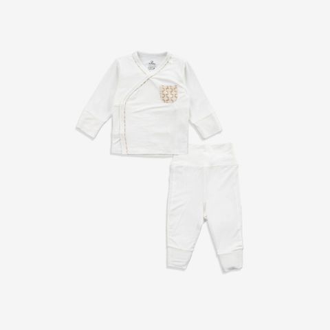 Bộ dài tay cài chéo Bambus 803 Bubaby