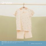 Bộ ngắn tay cổ tròn bé gái Gami Bubaby BBB1304BG.03YE96