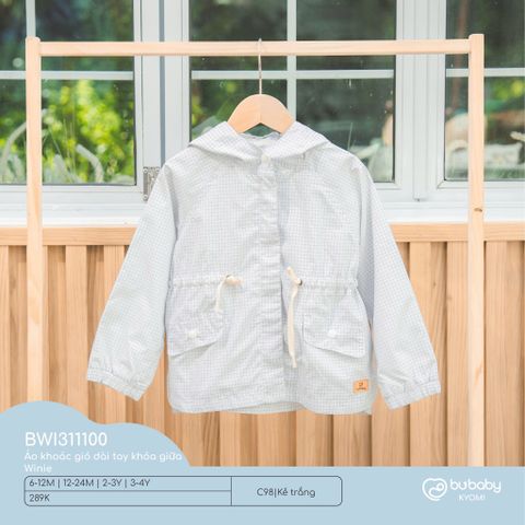 Áo khoác gió dài tay khóa giữa Winie Bubaby BWI311100.M24C98