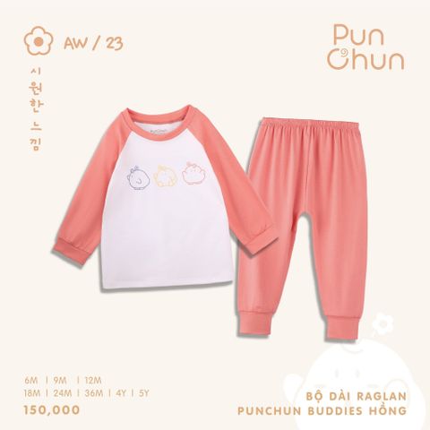 Bộ dài tay Raglan Punchun