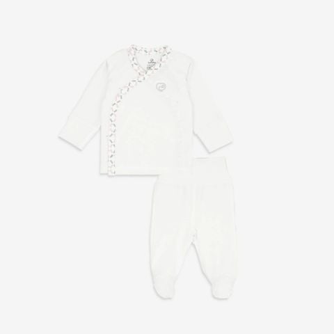 Bộ dài tay cài chéo Bambus Iconic 1 Bubaby