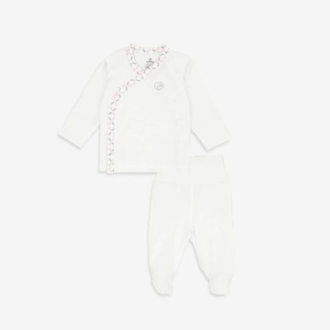 Bộ dài tay cài chéo Bambus Iconic 1 Bubaby