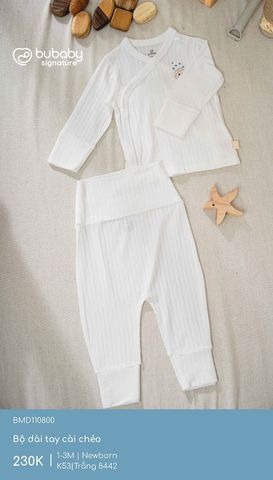 Bộ dài tay cài chéo Molist Bubaby BMD110800.0NBK53
