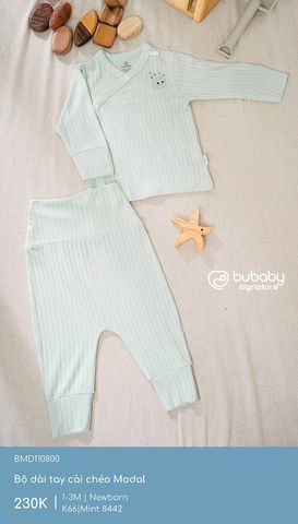 Bộ dài tay cài chéo Molist Bubaby BMD110800.0NBK53