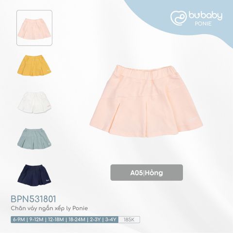 Chân váy ngắn xếp ly Ponie Bubaby