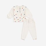 Bộ dài tay Bubaby cổ trụ Gloute