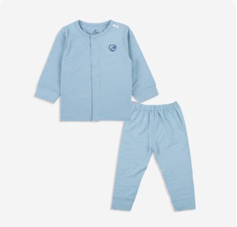 Bộ dài tay cài giữa Bambus Bubaby