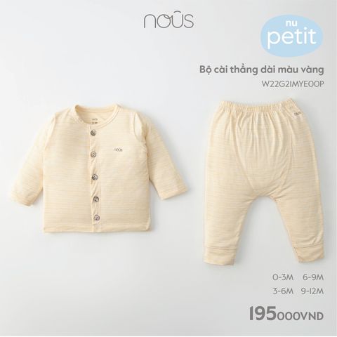 Bộ cài thẳng dài màu vàng Nous