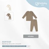 Bộ dài tay cổ trụ Siro Jacquard Bubaby