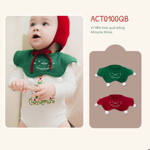 Yếm hoa Quả bông Miracle Xmas Bubaby ACT0100QB.FREA49
