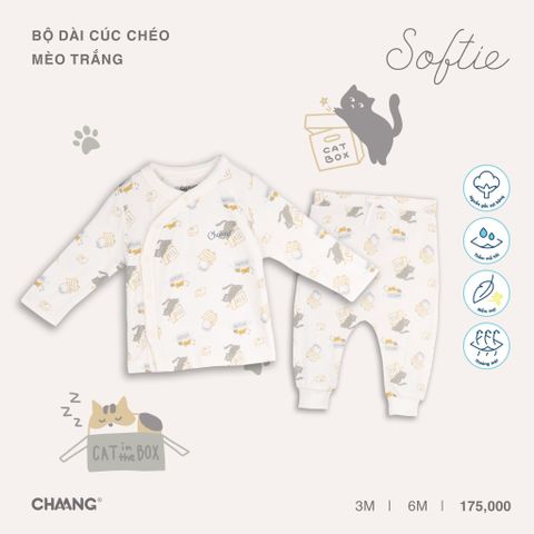 Bộ dài tay Chaang cúc chéo
