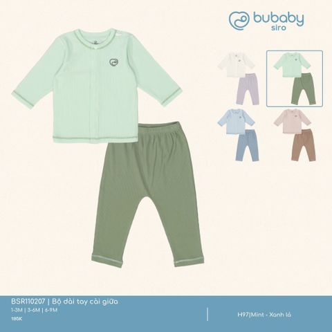 Bộ dài tay cài giữa Bubaby BSR110207.06M35A