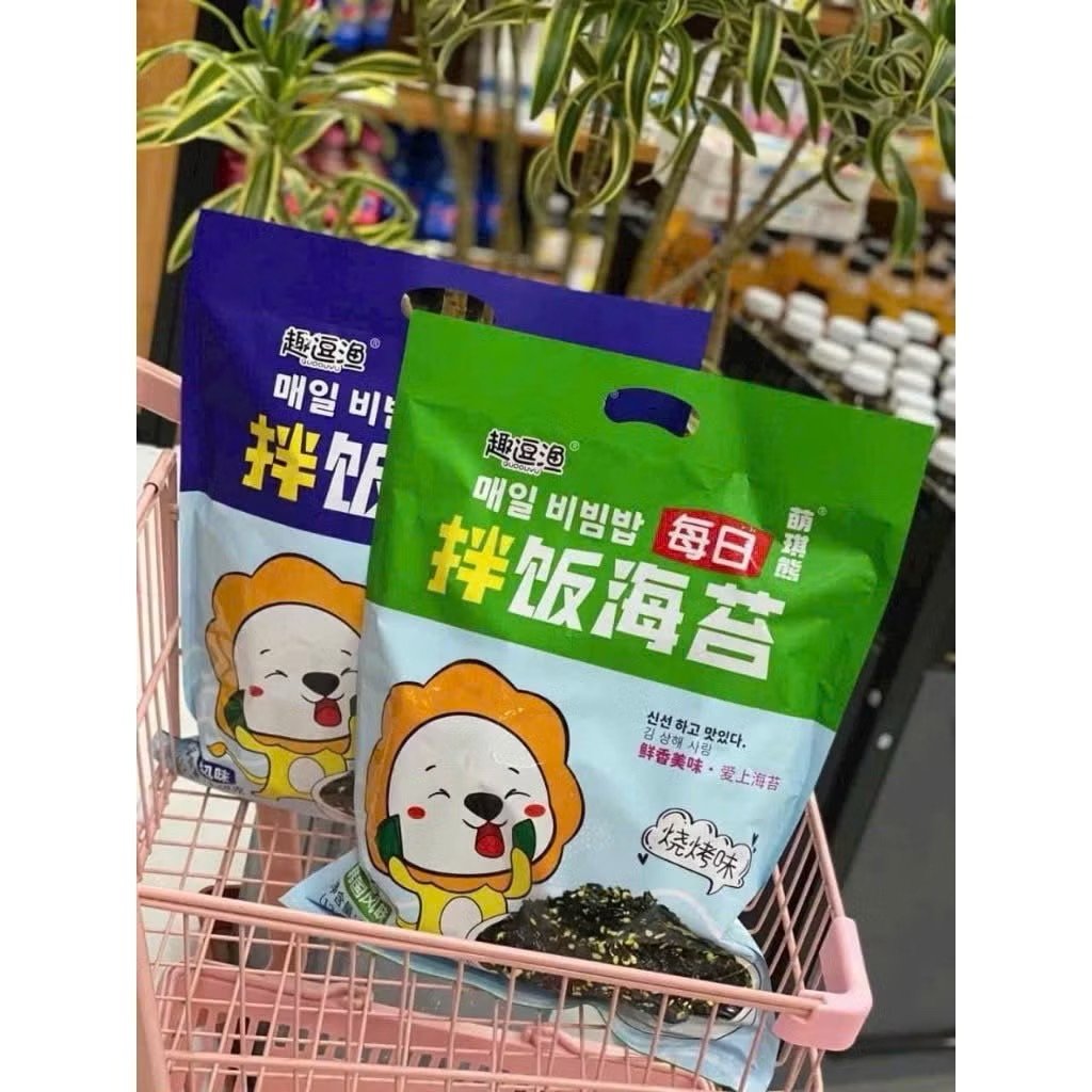 Q100 - RONG BIỂN RẮC CƠM VỊ BBQ 128G ( XANH LÁ )
